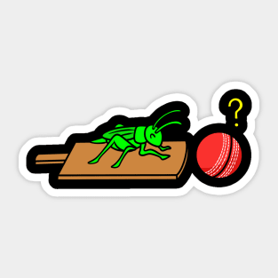 Cute cricket Sticker